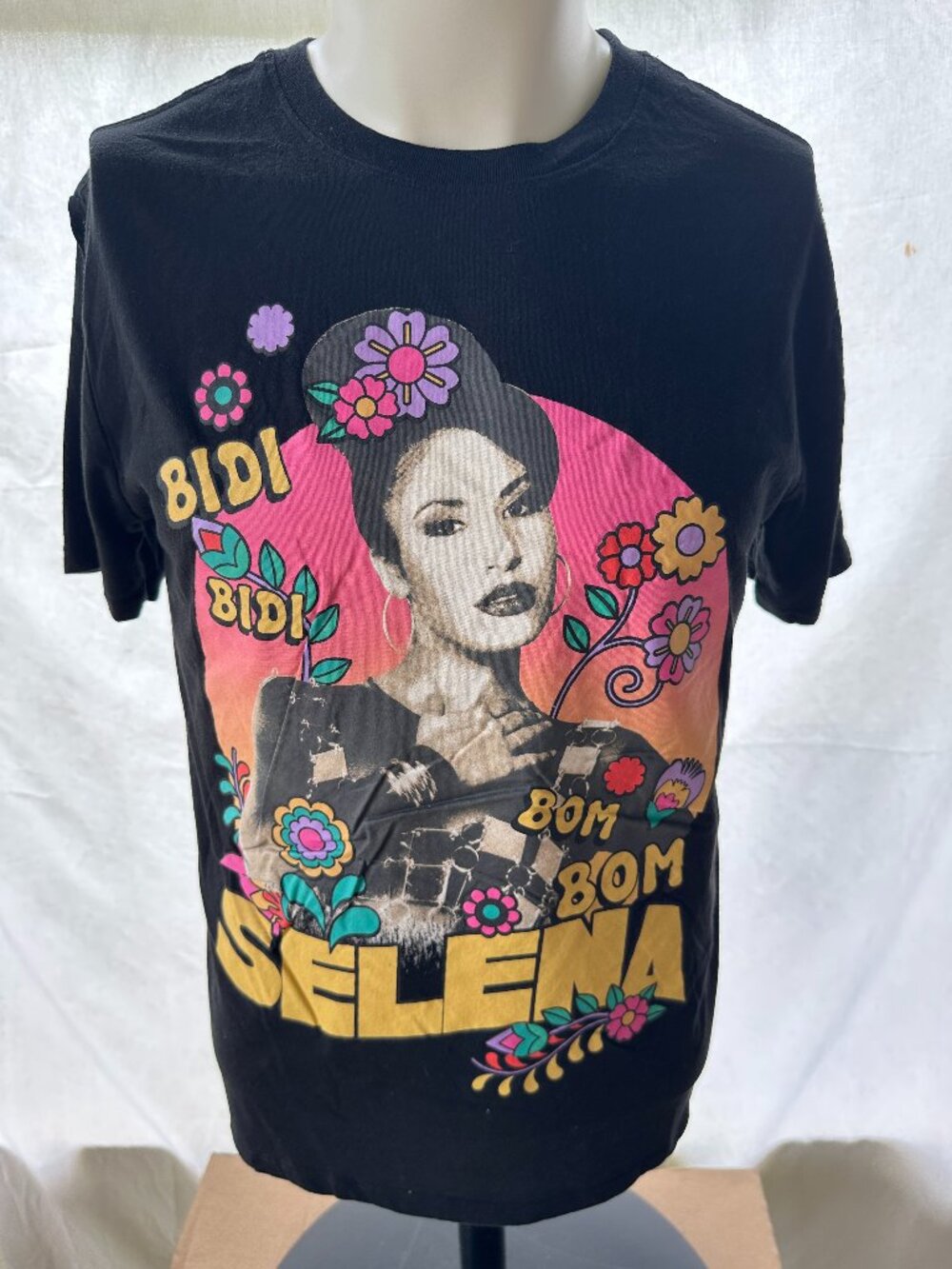 Selena Bidi Bidi Bidi Bom Bom Juniors Black T Shirt Size L 11-13